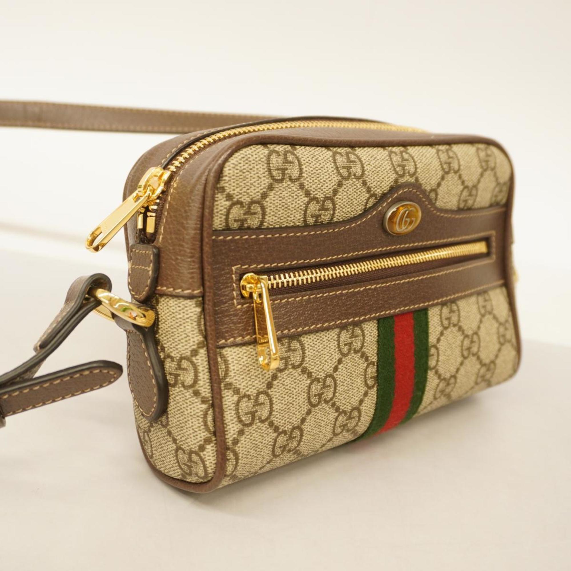 グッチ(Gucci) グッチ ショルダーバッグ GGスプリーム 517350 0416  ブラウン   レディース