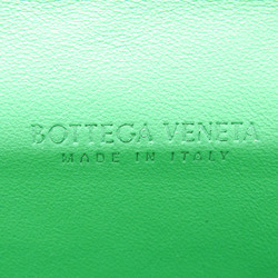 ボッテガ・ヴェネタ(Bottega Veneta) イントレチャート 591365 メンズ,レディース レザー 長財布（二つ折り） ブラック,グリーン