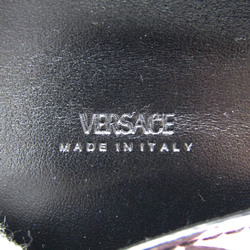 ヴェルサーチェ(Versace) ラ グレカ レディース レザー,PVC ポーチ ブラック,ピンク