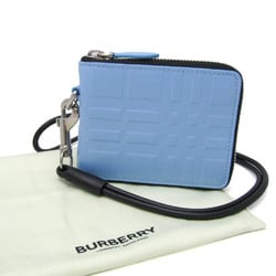 バーバリー(Burberry) ネックストラップ付き 8049321 レディース,メンズ レザー 財布（二つ折り） ブルー