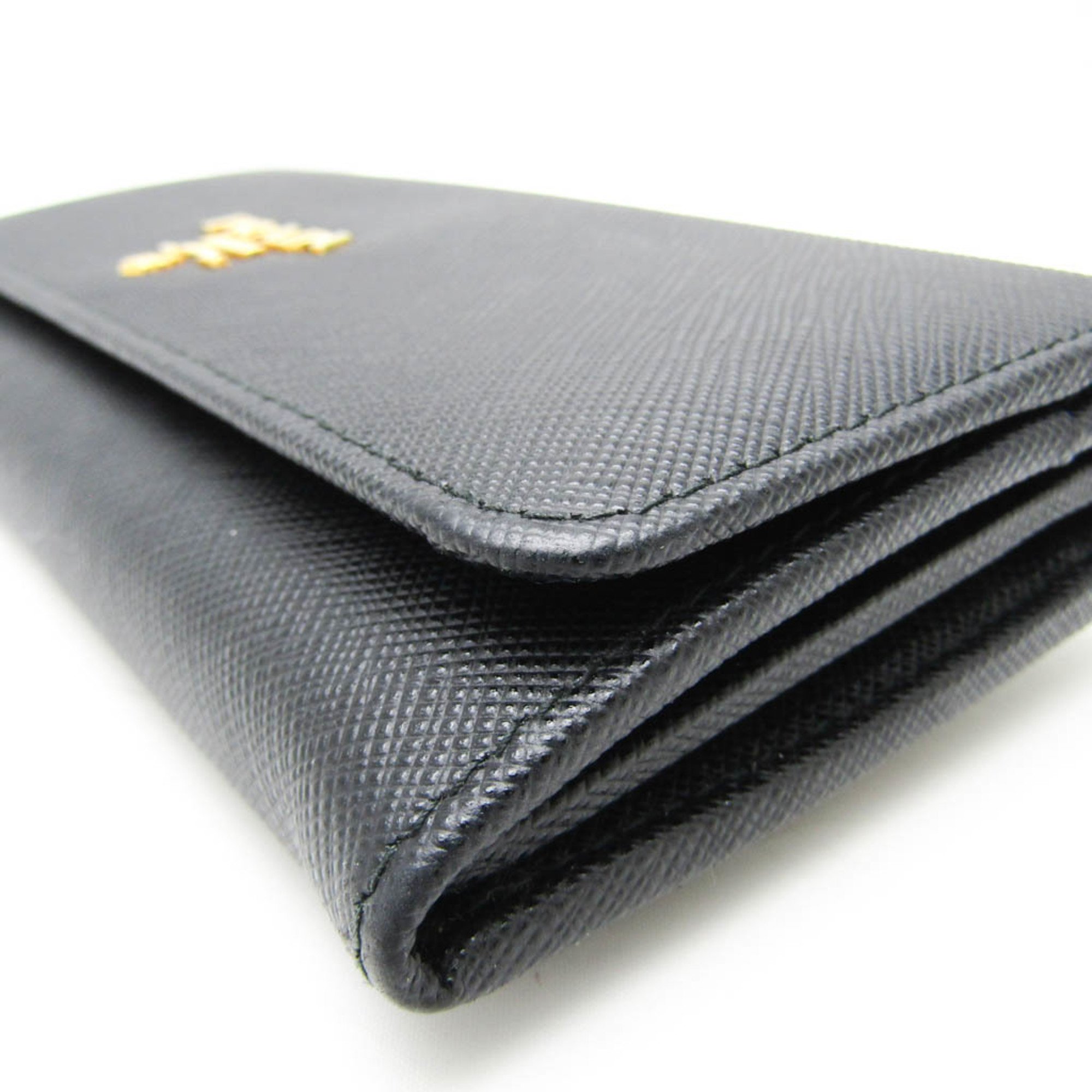 プラダ(Prada) サフィアーノ レディース レザー 長財布（二つ折り） ブラック