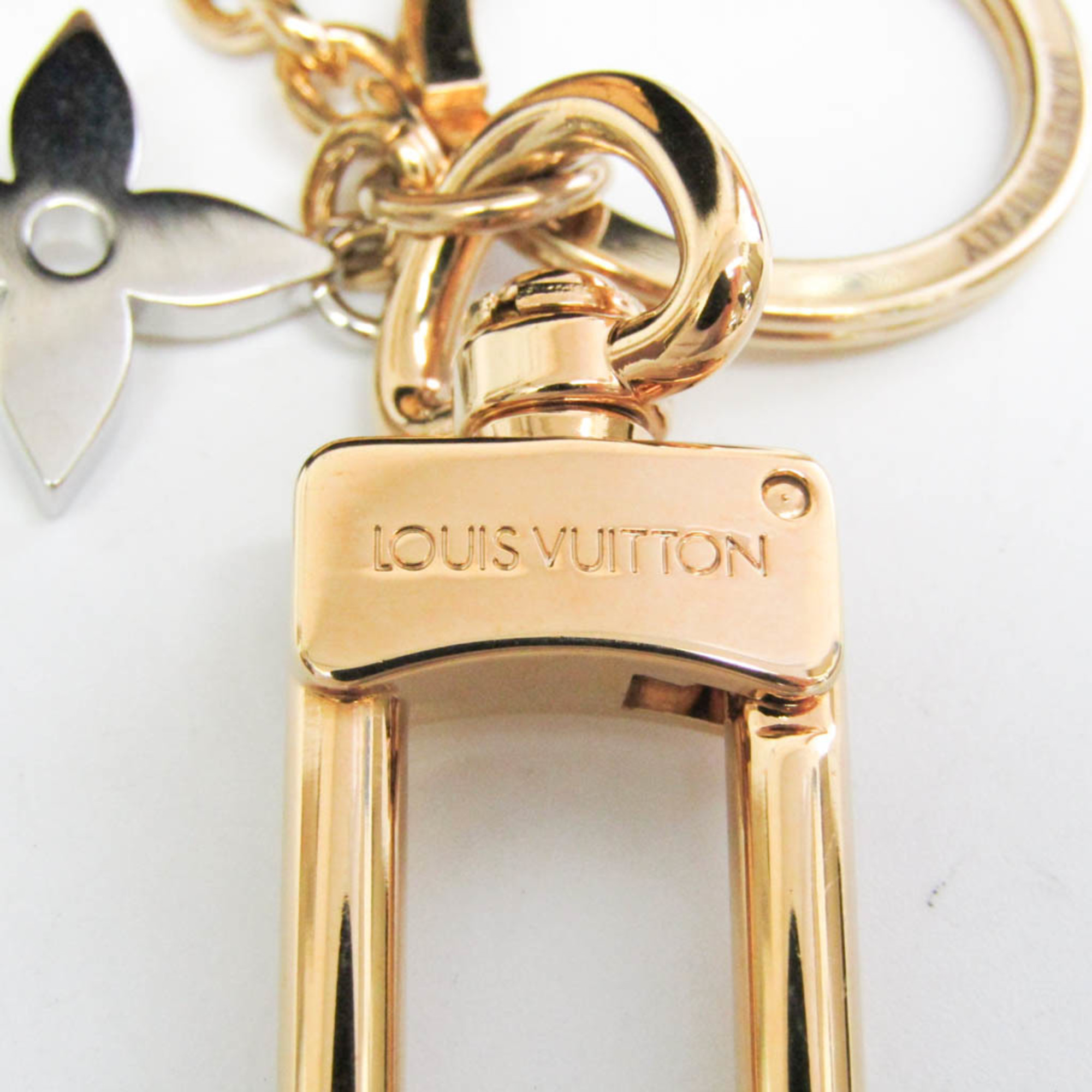 ルイ・ヴィトン(Louis Vuitton) バブルV バッグチャーム M00008 キーホルダー (ブラック,ゴールド)