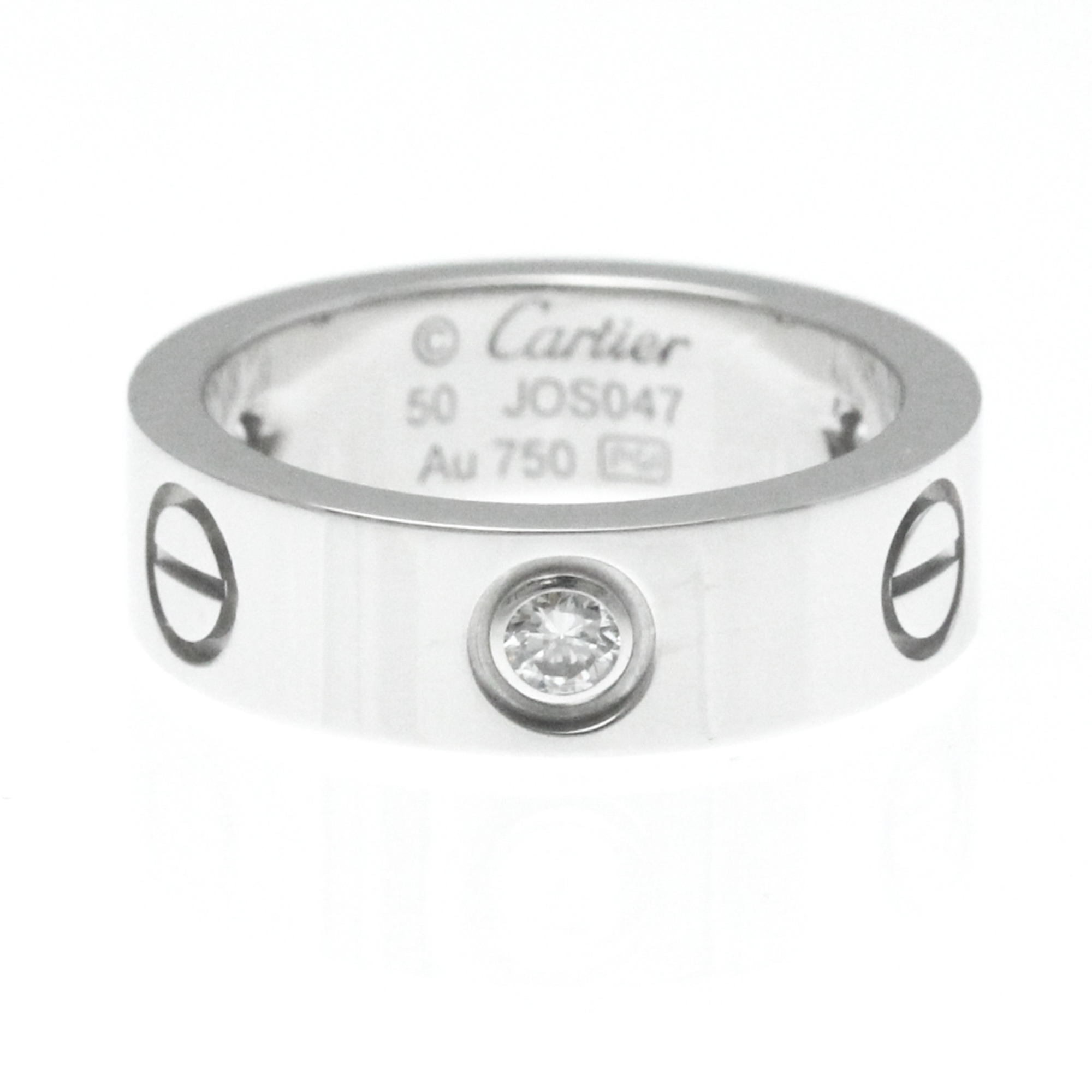 カルティエ(Cartier) ラブ ラブリング K18ホワイトゴールド(K18WG ...