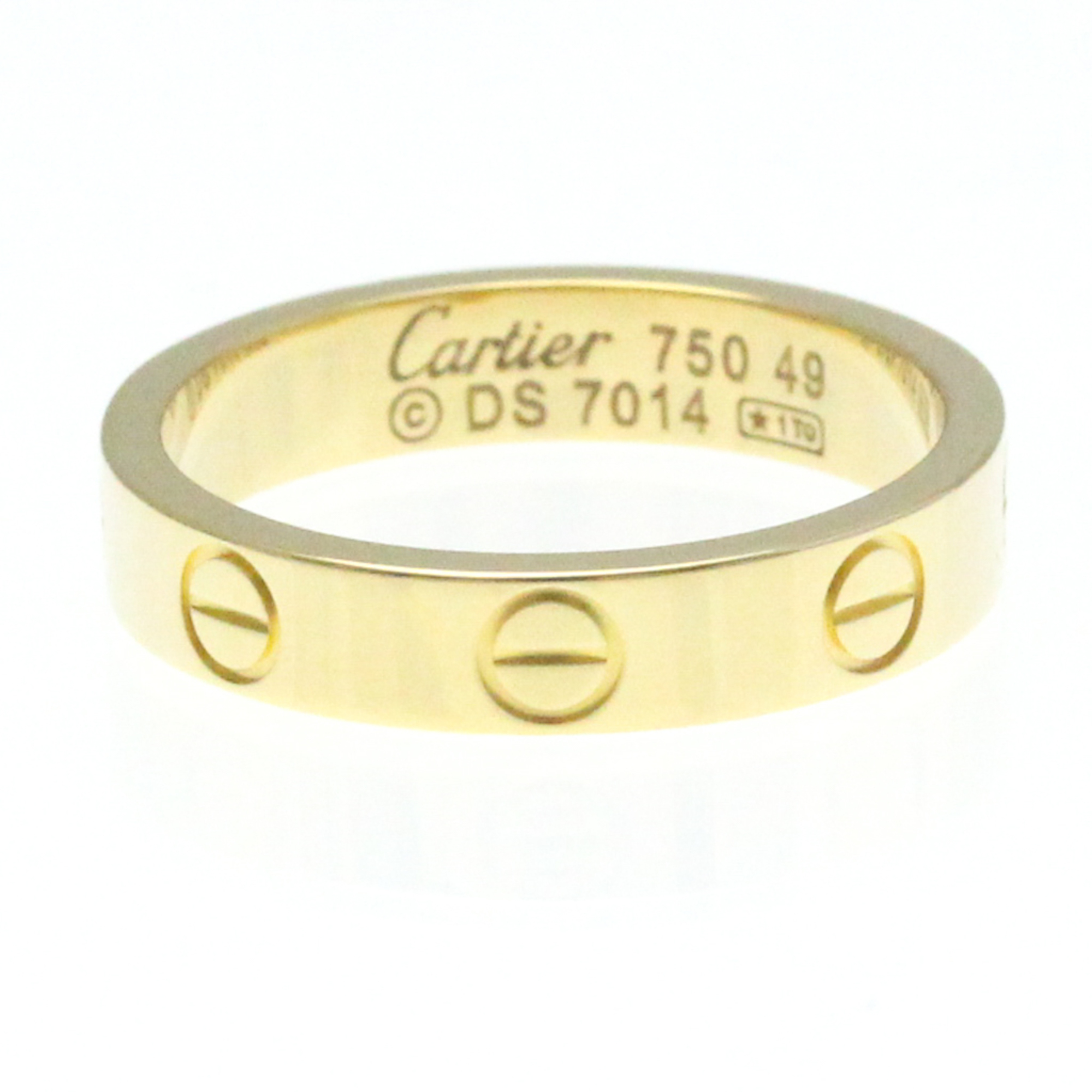 カルティエ Cartier リング 指輪 ミニ ラブリング K18WG ホワイト ...
