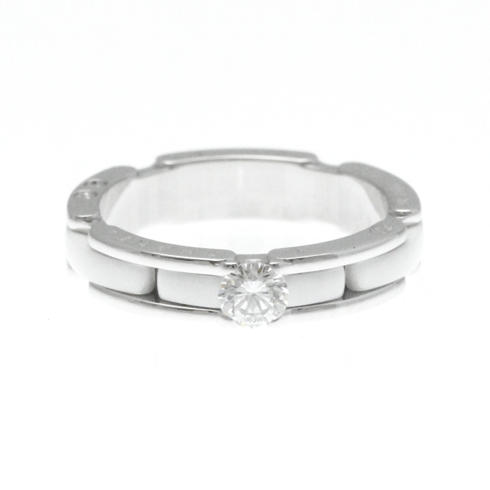 シャネル(Chanel) ウルトラコレクション 1P ダイヤモンド リング スモールサイズ セラミック,K18ホワイトゴールド(K18WG) ファッション ダイヤモンド バンドリング シルバー,ホワイト