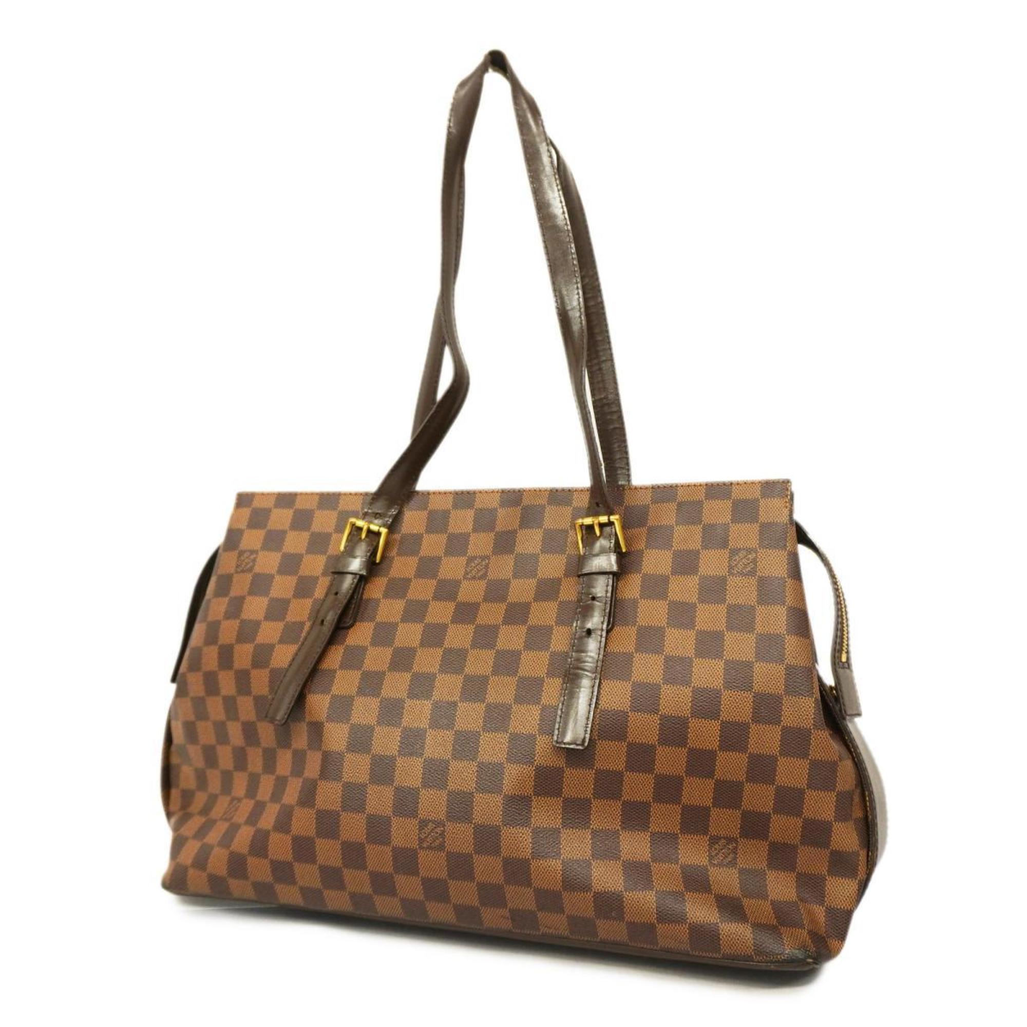 LOUIS VUITTON◇チェルシー_ダミエエベヌ/PVC/BRW/N51119/AS0937/シワ