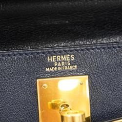 エルメス(Hermes) エルメス ハンドバッグ ケリー32 〇X刻印 ヴォーガリバー ネイビー   レディース