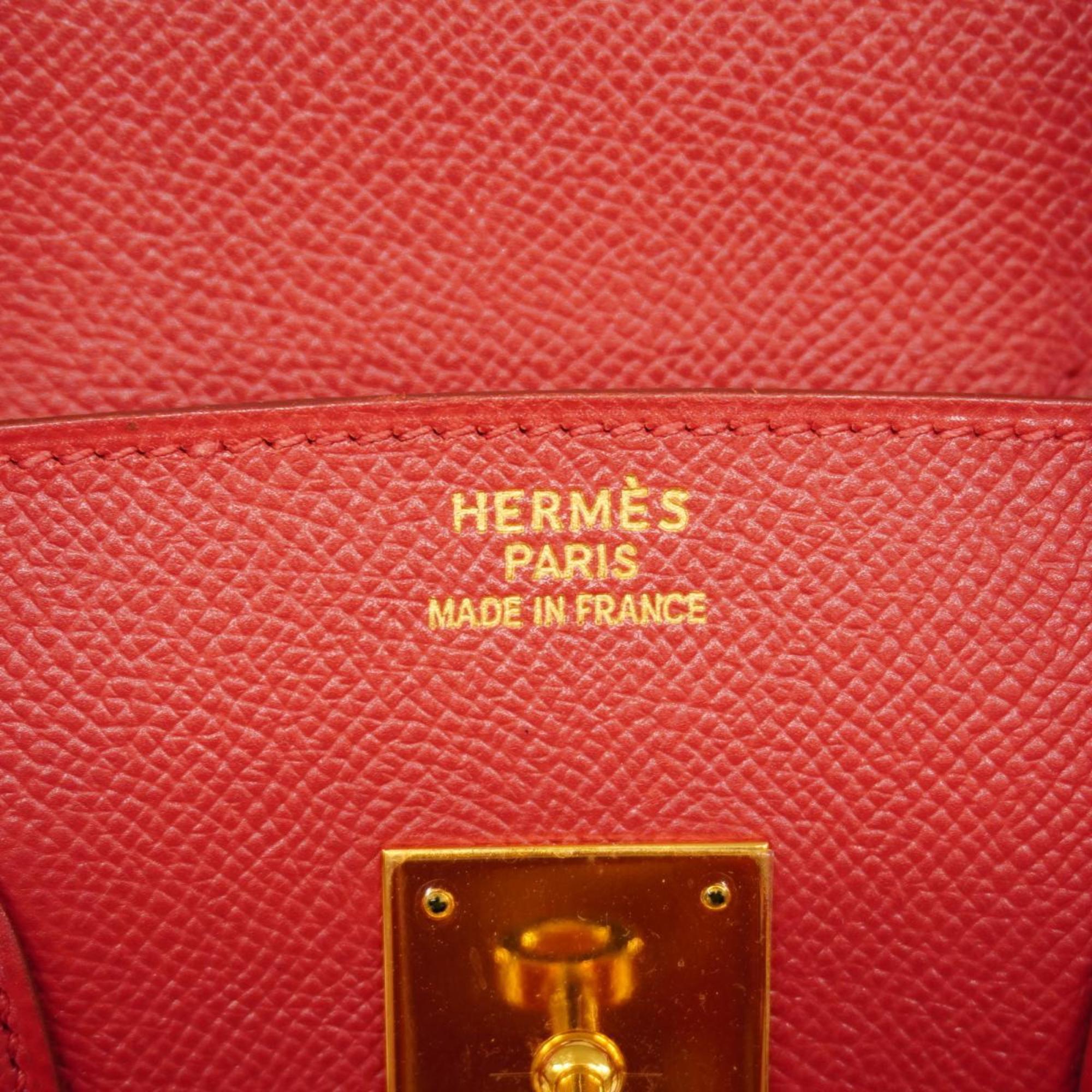 エルメス(Hermes) エルメス ハンドバッグ ルージュヴィフ □D刻印 クシュベル ルージュヴィフ   レディース