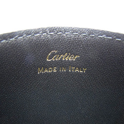 カルティエ(Cartier) DOUBLE C DE CARTIER L3001888 レザー カードケース ブラック