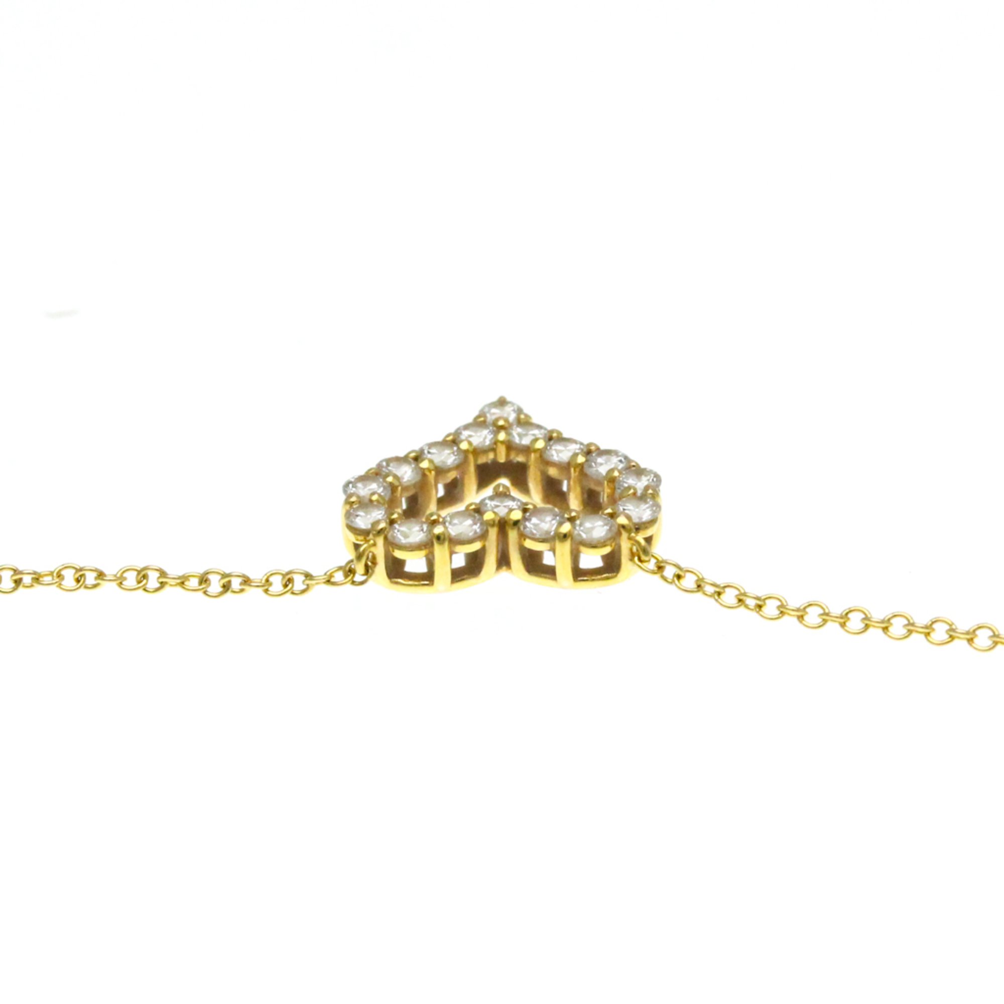 ティファニー(Tiffany) K18イエローゴールド(K18YG) ダイヤモンド メンズ,レディース ファッション ペンダントネックレス (ゴールド) センチメンタル ハート ネックレス