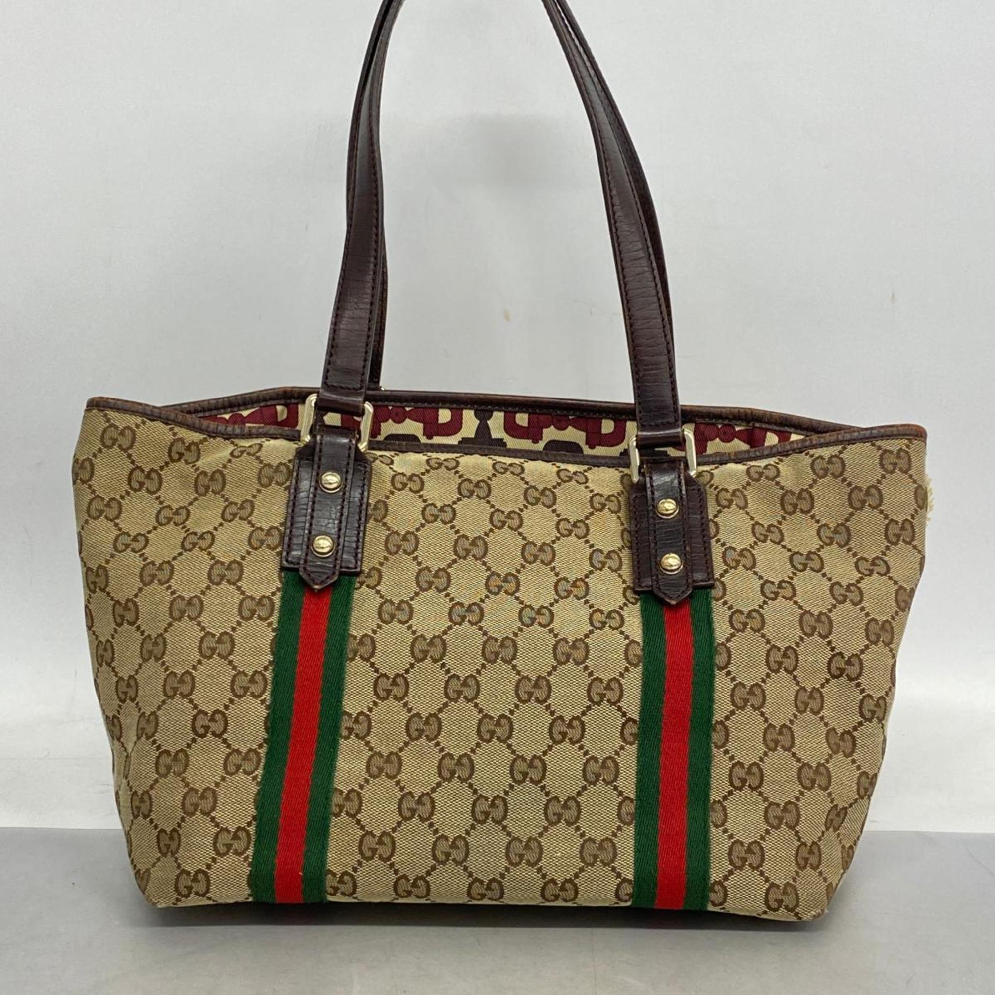 グッチ(Gucci) グッチ トートバッグ GGキャンバス シェリーライン ...