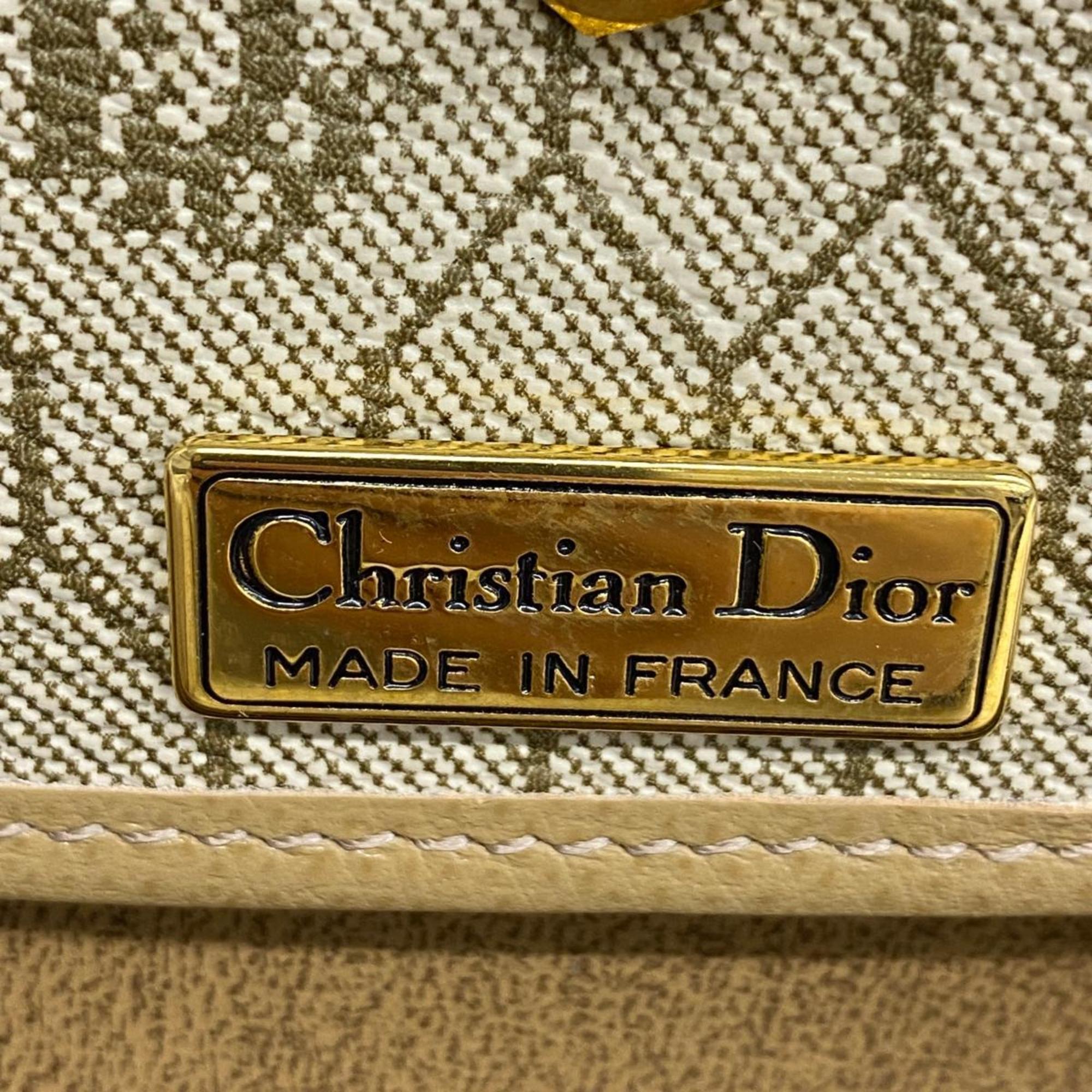 クリスチャン・ディオール(Christian Dior) クリスチャンディオール ショルダーバッグ ハニカム レザー ベージュ   レディース