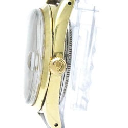 ロレックス (ROLEX) オイスター パーペチュアル デイト 1550 ゴールドプレート レザー 自動巻き メンズ 時計 【中古】