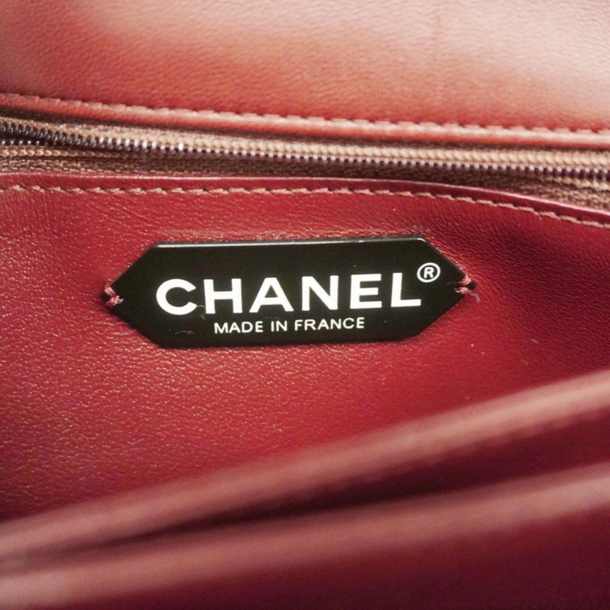 シャネル(Chanel) シャネル ショルダーバッグ マトラッセ Wチェーン ラムスキン ボルドー   レディース