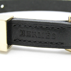 エルメス(Hermes) 犬 首輪 レザー メタル ブラック,ゴールド