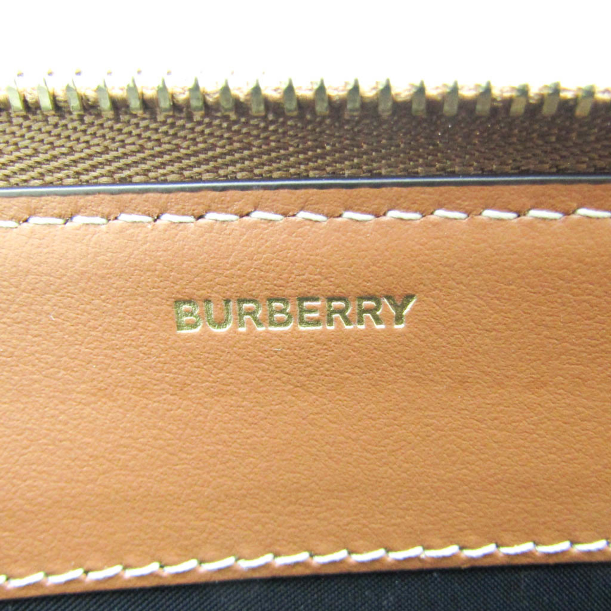 バーバリー(Burberry) コンチネンタル 8070598 レディース,メンズ コーティングキャンバス 長財布（二つ折り） ベージュ,ブラック,ブラウン,ホワイト