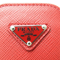 プラダ(Prada) スマホケース ストラップ付き 1ZT019 レザー ポーチ/スリーブ レッド