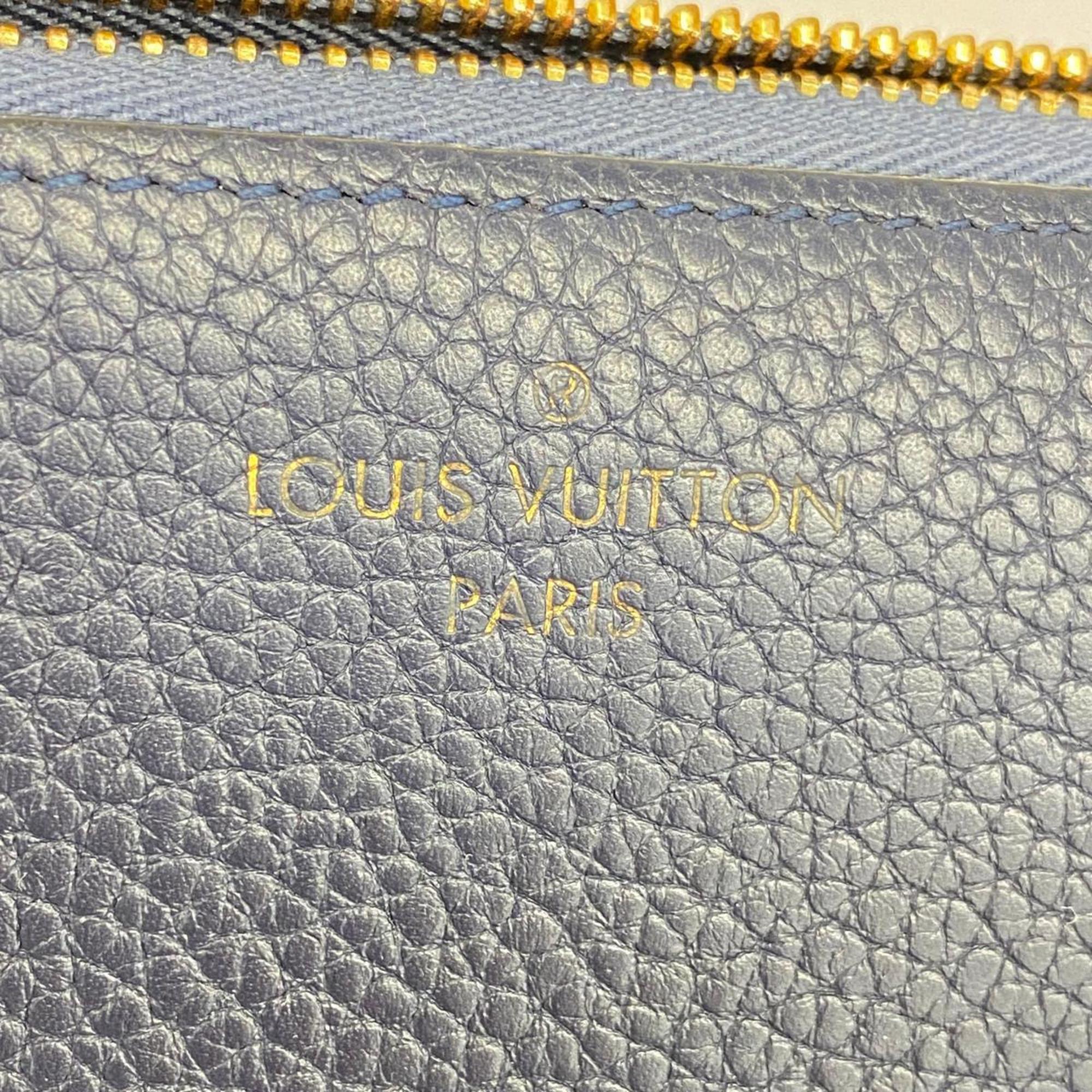 ルイ・ヴィトン(Louis Vuitton) ルイ・ヴィトン 長財布 トリヨン ポルトフォイユコメット M68582 ブルーマリーヌレディース
