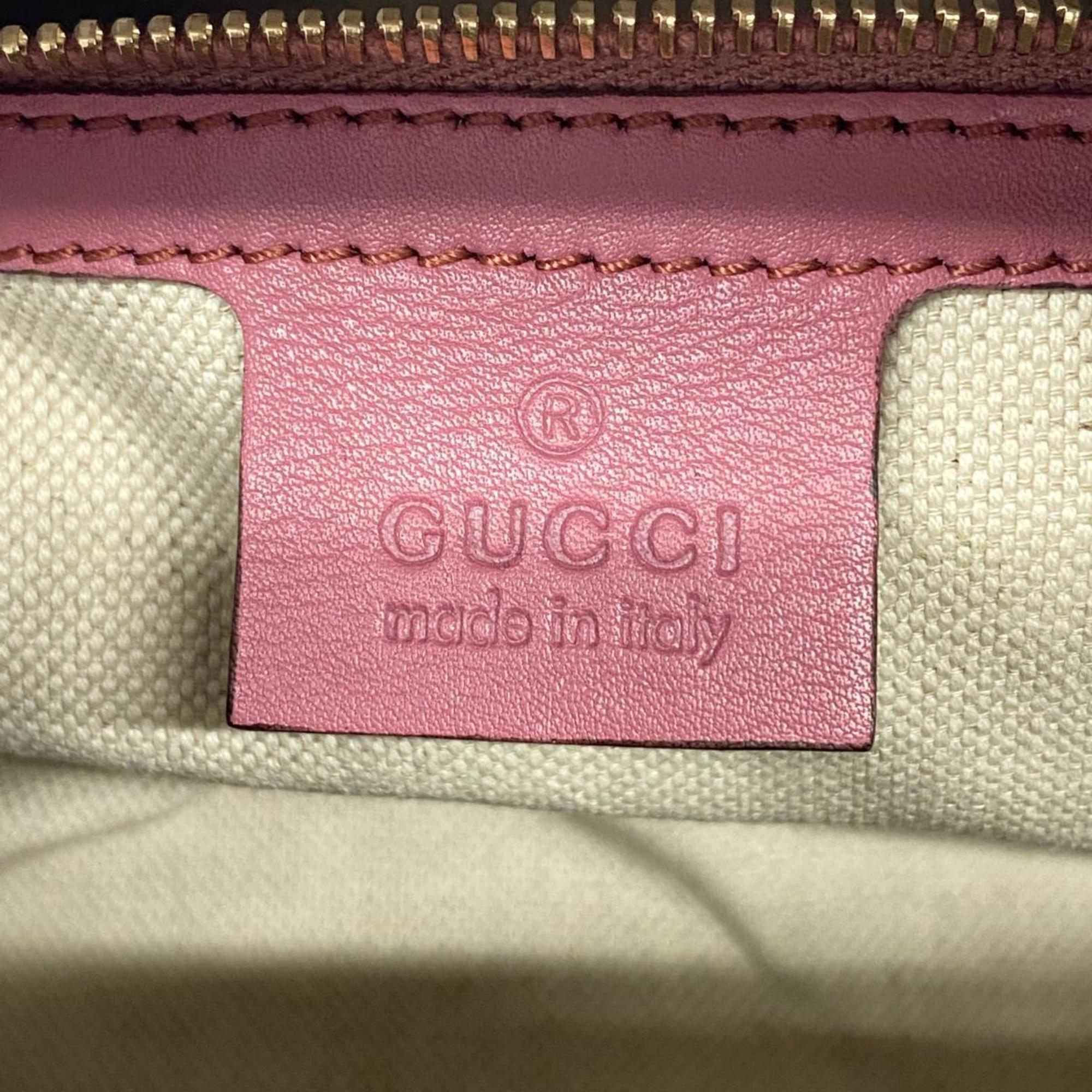 グッチ(Gucci) グッチ ハンドバッグ マイクログッチシマ 269876 レザー ピンク シャンパン  レディース