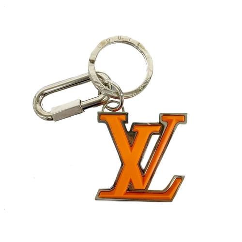 LOUIS VUITTON(ルイヴィトン) エピ ポルト クレ LVサークル キーホルダー M62689 おしかっ FL0168  シルバー/オレンジ【中古】【