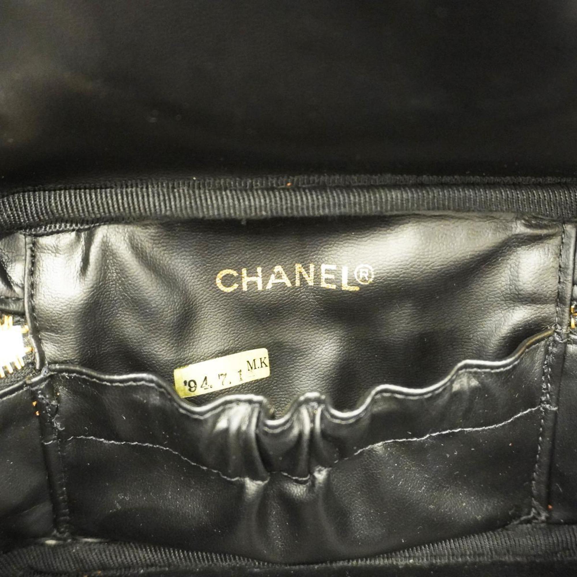 シャネル(Chanel) シャネル バニティバッグ キャビアスキン ブラック   レディース