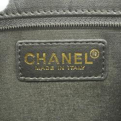 シャネル(Chanel) シャネル ショルダーバッグ チェーンショルダー キャンバス ネイビー   レディース