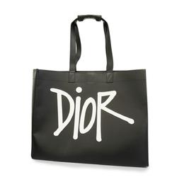 クリスチャン・ディオール(Christian Dior) クリスチャンディオール トートバッグ ショーン ストゥーシー レザー ブラック   レディース