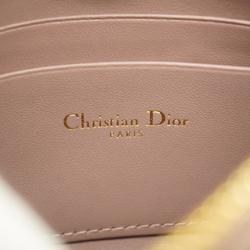 クリスチャン・ディオール(Christian Dior) クリスチャンディオール ショルダーウォレット カナージュ レザー ピンク   レディース