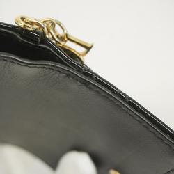 クリスチャン・ディオール(Christian Dior) クリスチャンディオール 三つ折り財布 カナージュ エナメル ブラック シャンパン  レディース