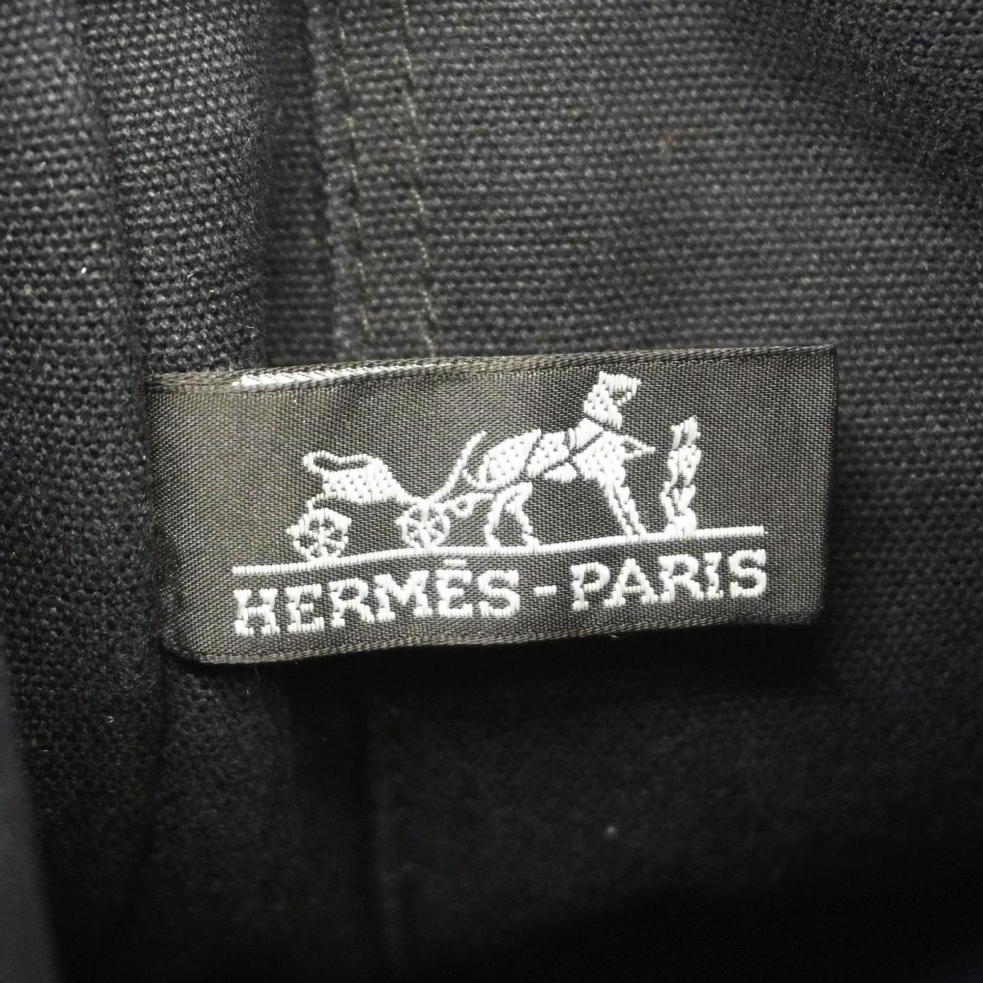 エルメス(Hermes) エルメス ハンドバッグ フールトゥバサスMM キャンバス ブラック   レディース