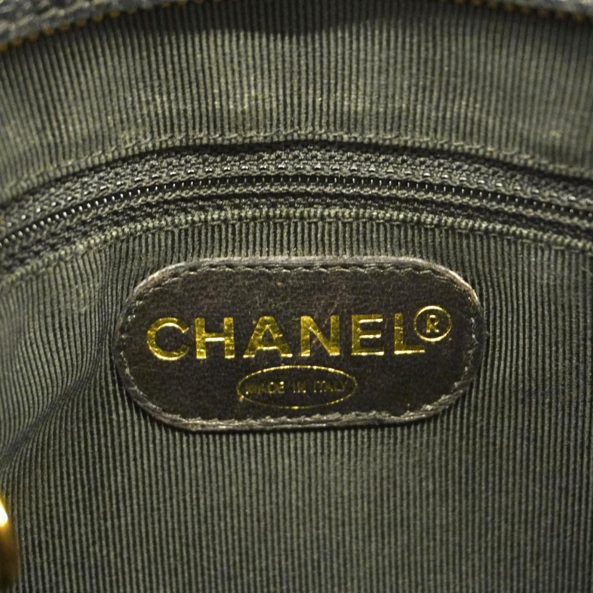 シャネル(Chanel) シャネル ショルダーバッグ トリプルココ チェーンショルダー キャビアスキン ブラック   レディース