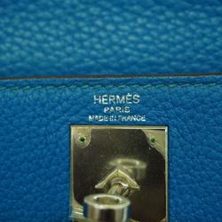 エルメス(Hermes) エルメス ハンドバッグ ケリー28 □O刻印 トゴ ブルーイドラ   レディース