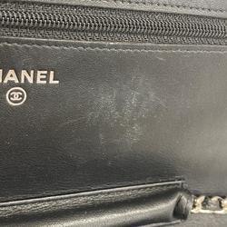 シャネル(Chanel) シャネル ショルダーウォレット チェーンショルダー キャビアスキン ブラック   レディース