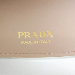 プラダ(Prada) サフィアーノ SAFFIANO FIOCCO 1MH021 レディース レザー 財布（三つ折り） シャンパンゴールド,ピンクベージュ