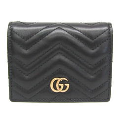 グッチ(Gucci) GGマーモント 466492 レディース レザー 財布（二つ折り） ブラック