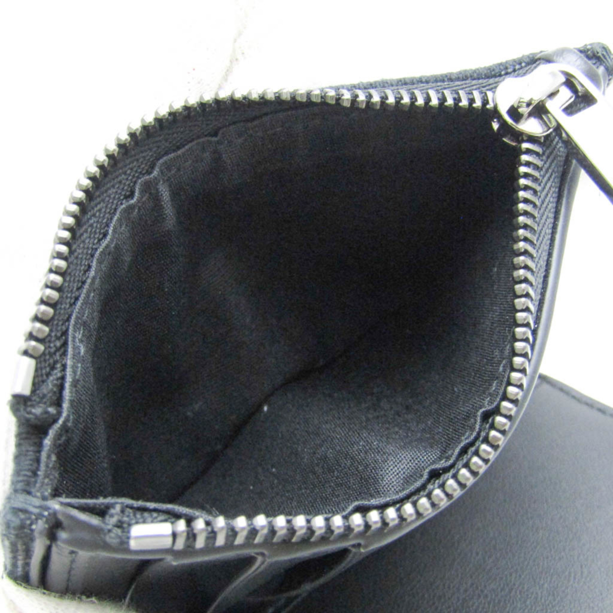 クリスチャン・ディオール(Christian Dior) オブリーク レディース,メンズ レザー,ジャカード 財布（二つ折り） ブラック