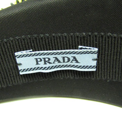 プラダ(Prada) トライアングルロゴ 三角ロゴ プレート パイル 1IH016 ナイロン レディース カチューシャ ブラック,ピンク,イエロー