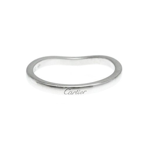 カルティエ(Cartier) バレリーナ ウェディングリング プラチナ ファッション 無し バンドリング シルバー
