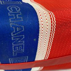 シャネル(Chanel) シャネル トートバッグ スポーツ ナイロン キャンバス ホワイト レッド ブルー レディース