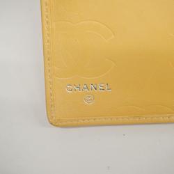 シャネル(Chanel) シャネル 長財布 カンボン ラムスキン ベージュ   レディース