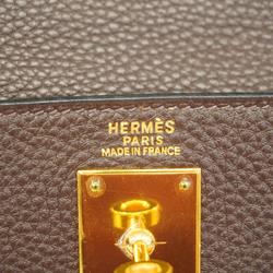 エルメス(Hermes) エルメス ハンドバッグ ケリー32 □H刻印 トゴ ショコラ   レディース