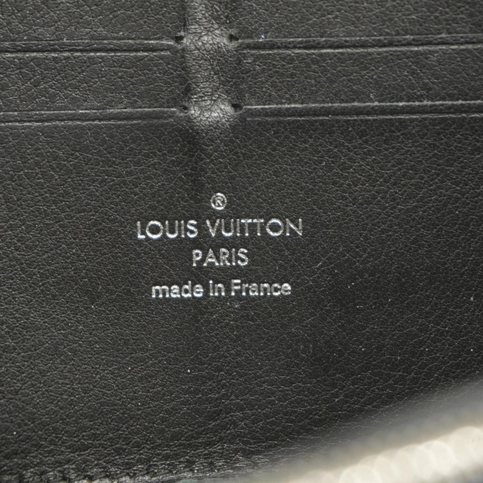 ルイ・ヴィトン(Louis Vuitton) ルイ・ヴィトン 長財布 マヒナ ジッピーウォレット M61867 ノワールメンズ レディース