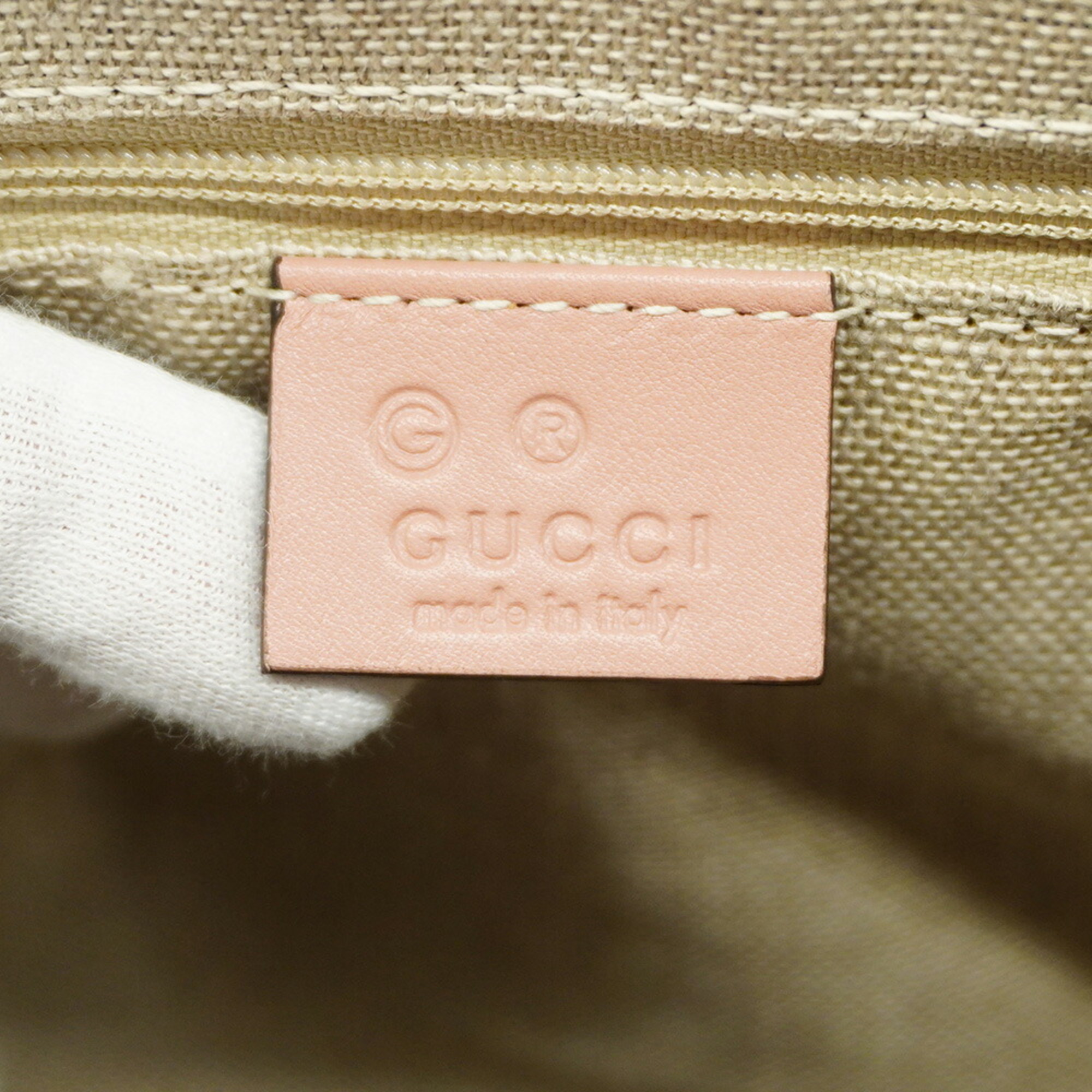 グッチ(Gucci) グッチ ハンドバッグ マイクログッチシマ 449657 レザー ピンク シャンパン  レディース