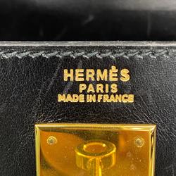 エルメス(Hermes) エルメス ハンドバッグ ケリー32 〇Y刻印 ボックスカーフ ブラック   レディース