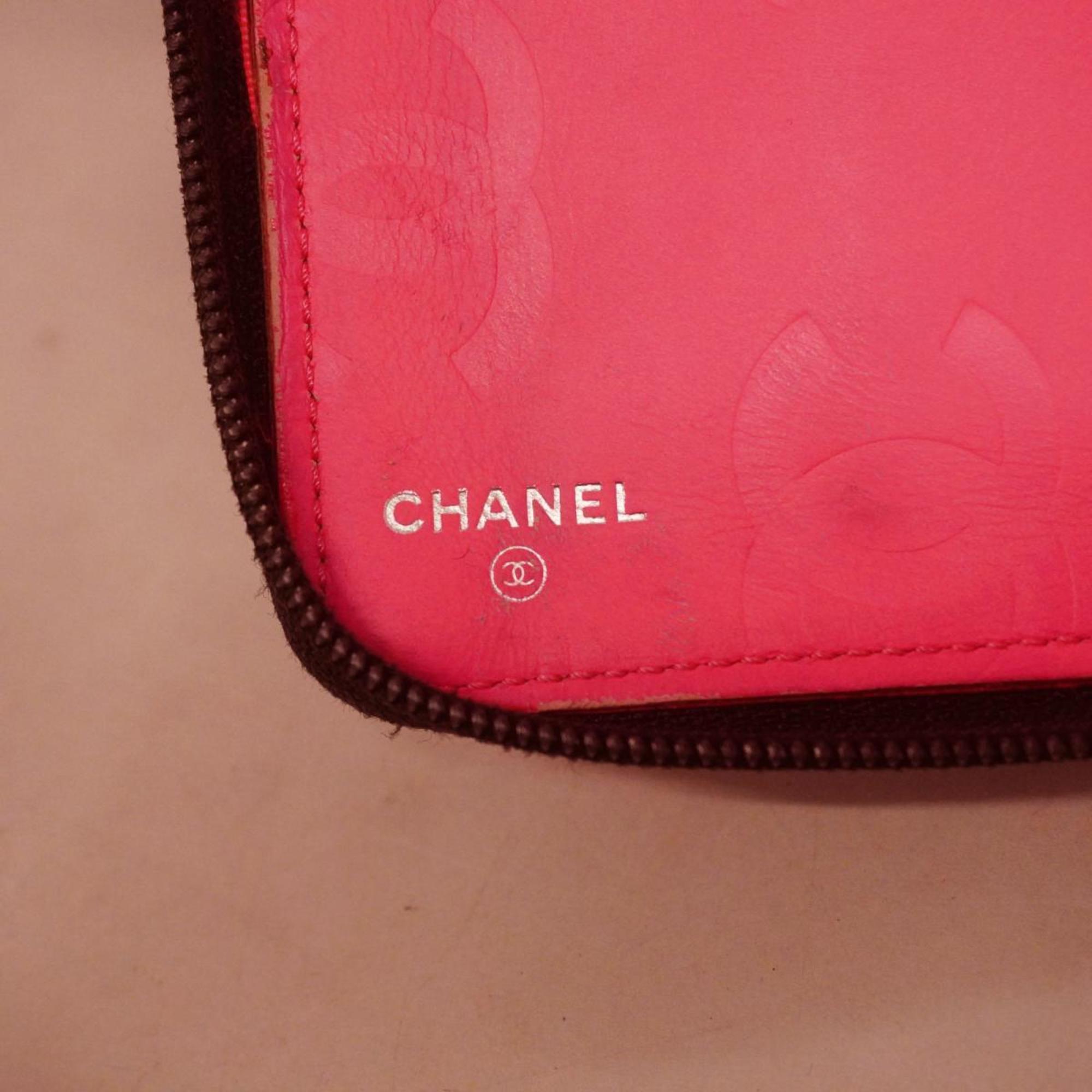 シャネル(Chanel) シャネル 長財布 カンボン ラムスキン ブラック   レディース