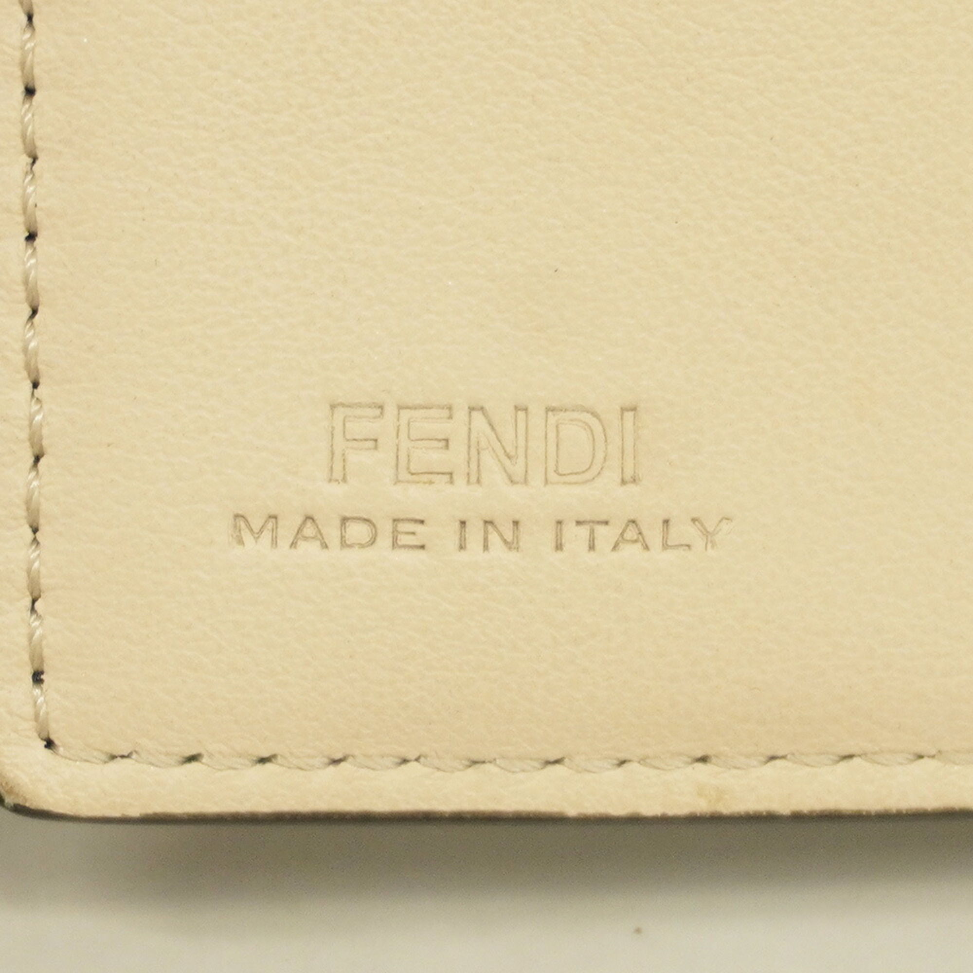 フェンディ(Fendi) フェンディ 三つ折り財布 レザー ブラック   レディース