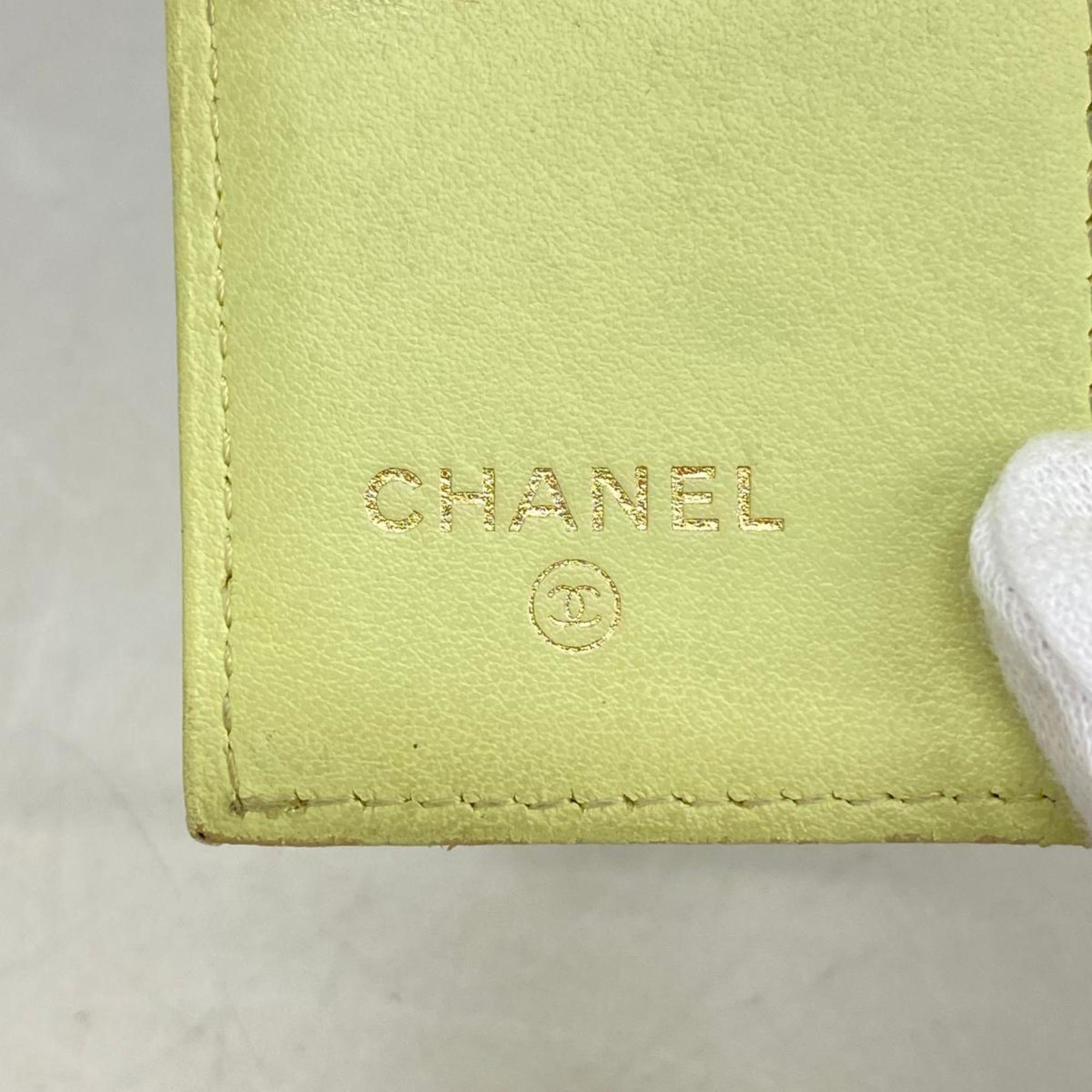 シャネル(Chanel) シャネル キーケース キャビアスキン ライトグリーン   レディース