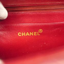 シャネル(Chanel) シャネル ショルダーバッグ マトラッセ デカマトラッセ Wチェーン ラムスキン レッド   レディース