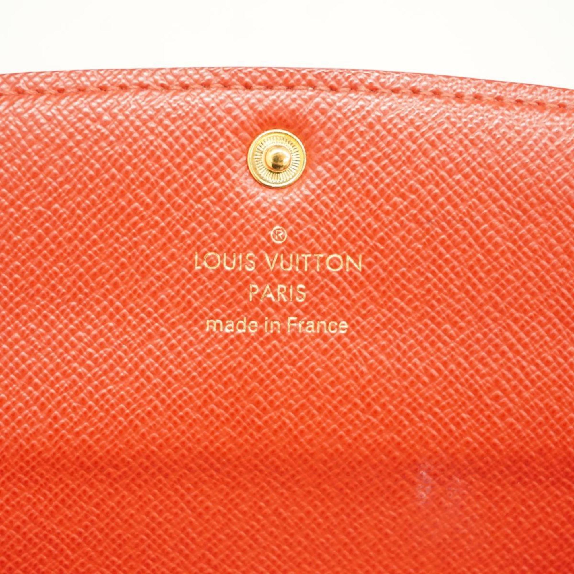 ルイ・ヴィトン(Louis Vuitton) ルイ・ヴィトン 長財布 ダミエ ポルトフォイユエミリー N63544 エベヌ ルージュレディース