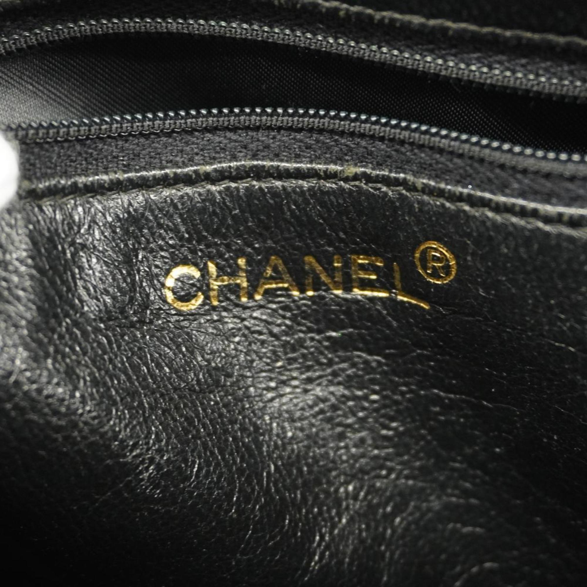 シャネル(Chanel) シャネル ショルダーバッグ マトラッセ チェーンショルダー パテントレザー ブラック   レディース
